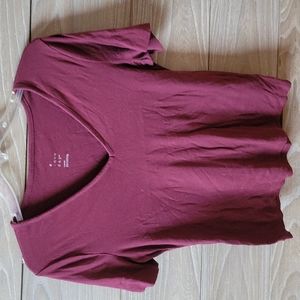Plain maroon top